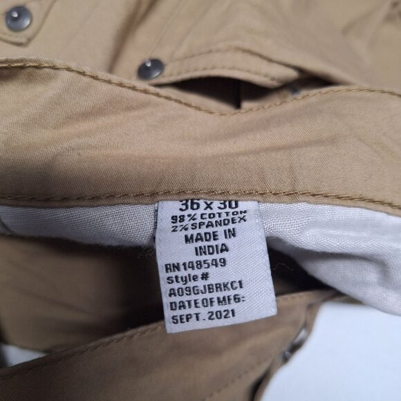 Colours Alexander Julian Stretch Khaki Pants Lightweight Mens 36 x 30 - Picture 5 of 7